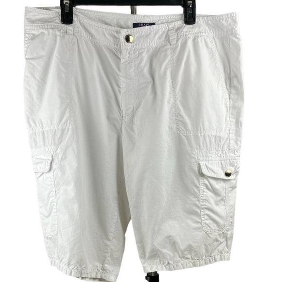 Chaps Burmuda Shorts, White, Pockets, Size 16 - Picture 1 of 6